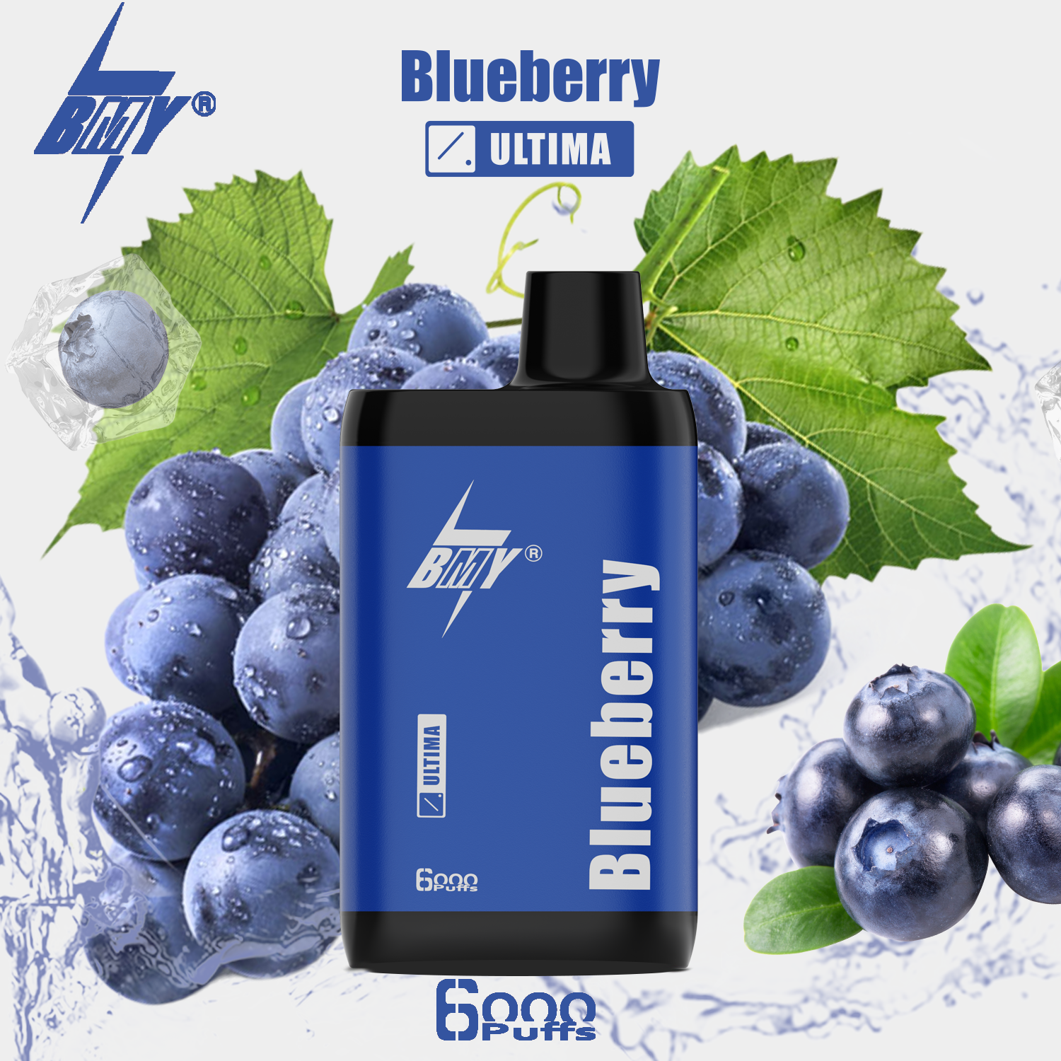 BMY-Ultima 6000 Puffs Vape descartável recarregável