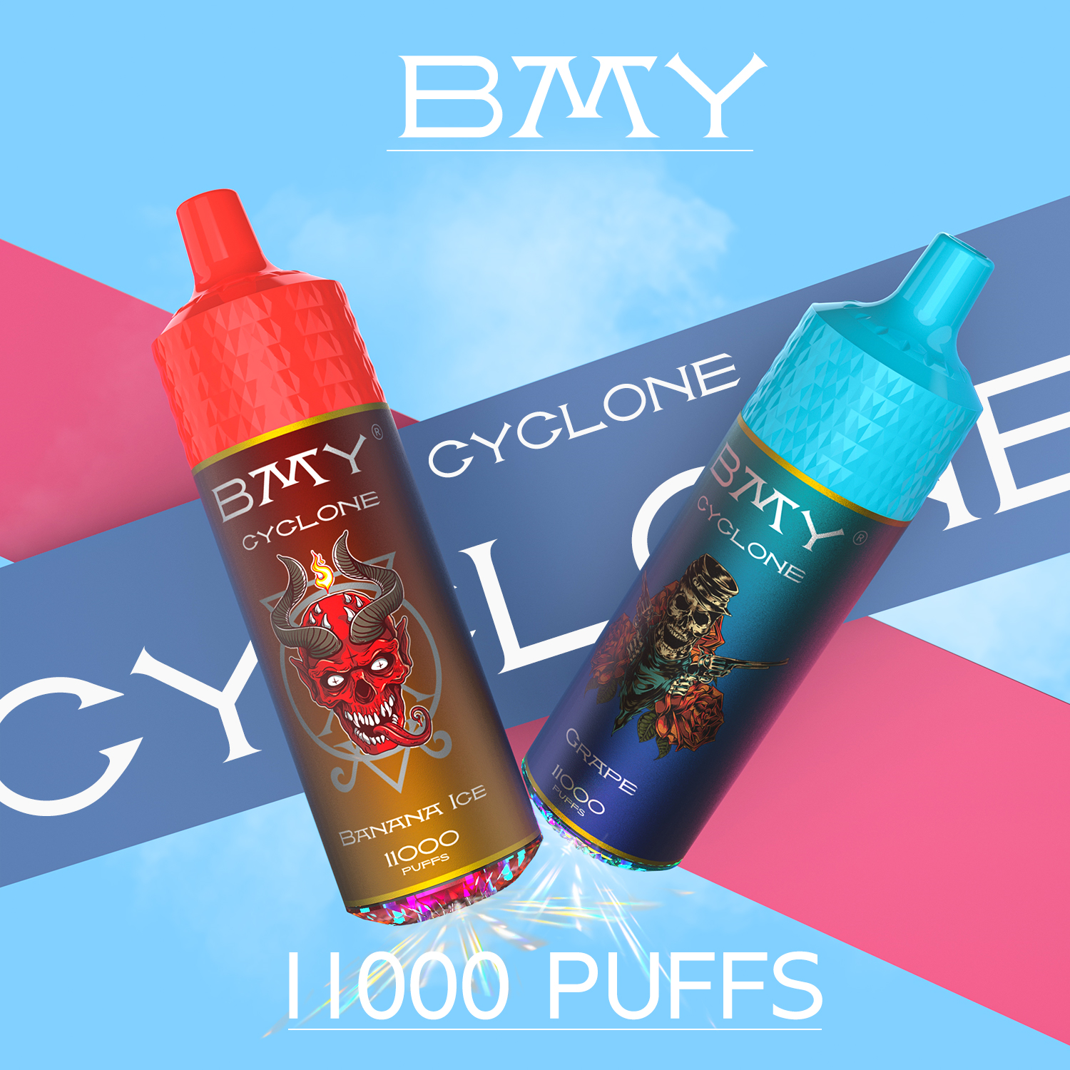 BMY- Tornado 11000 Vape descartável recarregável 